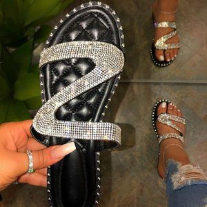 Women's Sandals Slippers Shoes Flat Heel